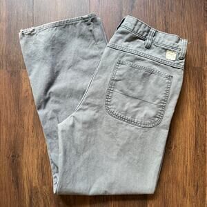 GAP Worker Jeans Gray 100% Cotton Utility Workwear Pants Sz 36